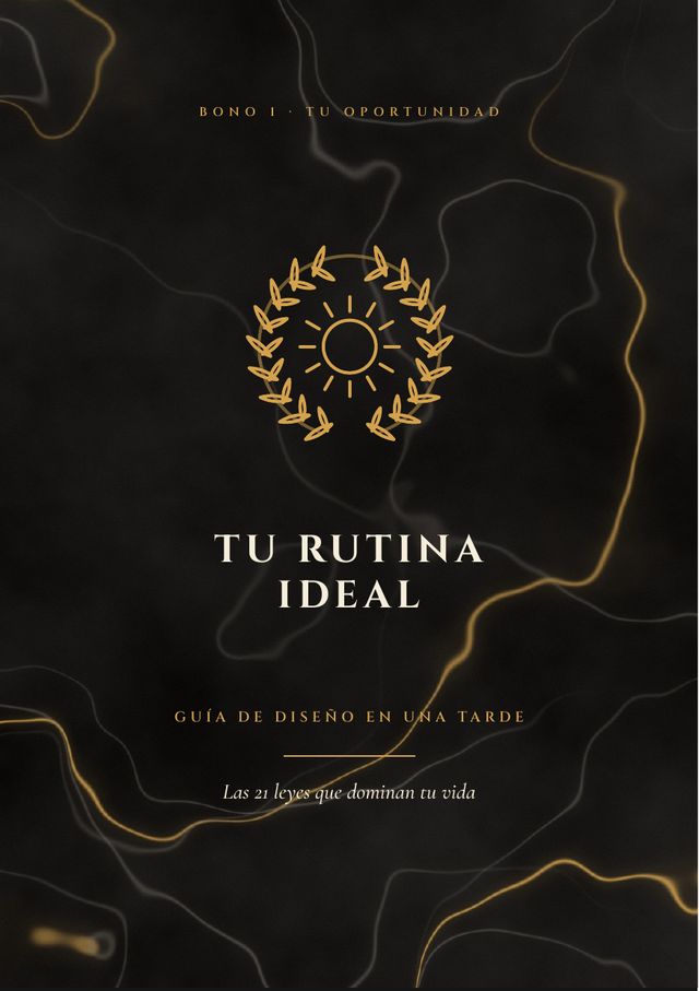 Portada del Bono 1: Tu rutina ideal
